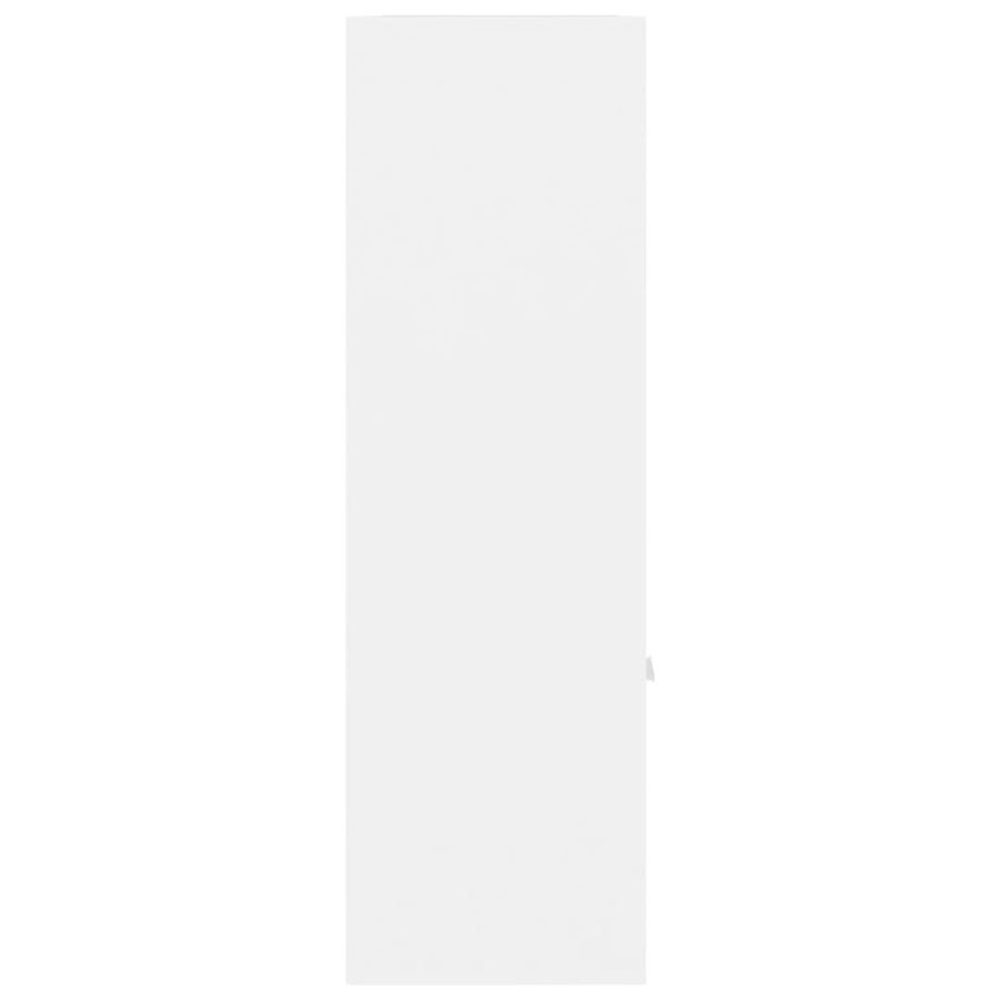 Book Cabinet White 98x30x98 cm Engineered Wood