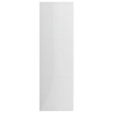 Book Cabinet High Gloss White 98x30x98 cm Engineered Wood