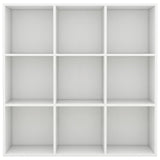 Book Cabinet White 98x29x97.5 cm Engineered Wood - Side View
