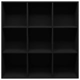 Book Cabinet Black 98x29x97.5cm Engineered Wood