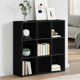 Book Cabinet Black 98x29x97.5cm Engineered Wood