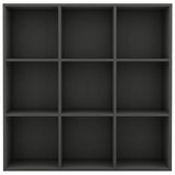Book Cabinet Grey 98x29x97.5 cm Engineered Wood - Side View