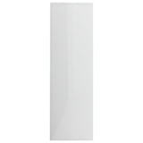 Book Cabinet High Gloss White 98x29x97.5 cm Engineered Wood - Top-Down View