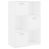 Storage Cabinet White 60x29.5x90 cm Engineered Wood