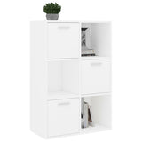 Storage Cabinet White 60x29.5x90 cm Engineered Wood - Top-Down View