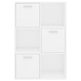 Storage Cabinet White 60x29.5x90 cm Engineered Wood