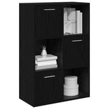 Storage Cabinet Balck 60x29.5x90 cm Engineered Wood