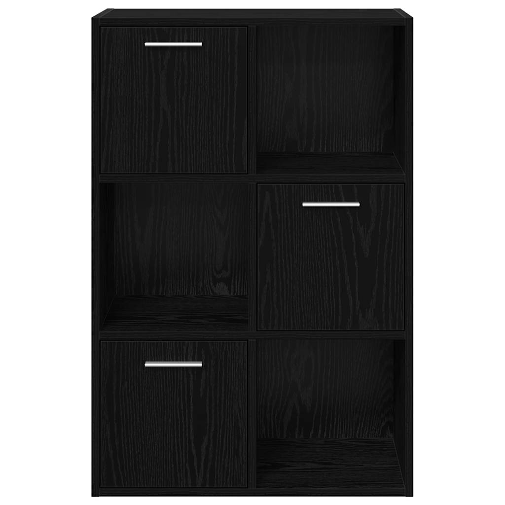 Storage Cabinet Balck 60x29.5x90 cm Engineered Wood