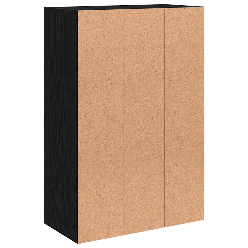 Storage Cabinet Balck 60x29.5x90 cm Engineered Wood
