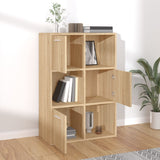 Storage Cabinet Sonoma Oak 60x29.5x90 cm Engineered Wood - Front View