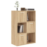 Storage Cabinet Sonoma Oak 60x29.5x90 cm Engineered Wood - Side View