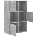 Storage Cabinet Concrete Grey 60x29.5x90 cm Engineered Wood - Close-Up Angle