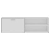 TV Cabinet White 120x34x37 cm Engineered Wood - Close-Up Angle