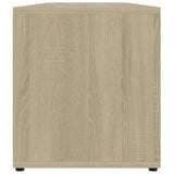 TV Cabinet Sonoma Oak 120x34x37 cm Engineered Wood - Low Angle