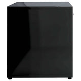TV Cabinet High Gloss Black 120x34x37 cm Engineered Wood