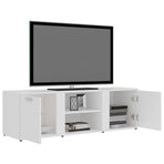 TV Cabinet White 120x34x37 cm Engineered Wood