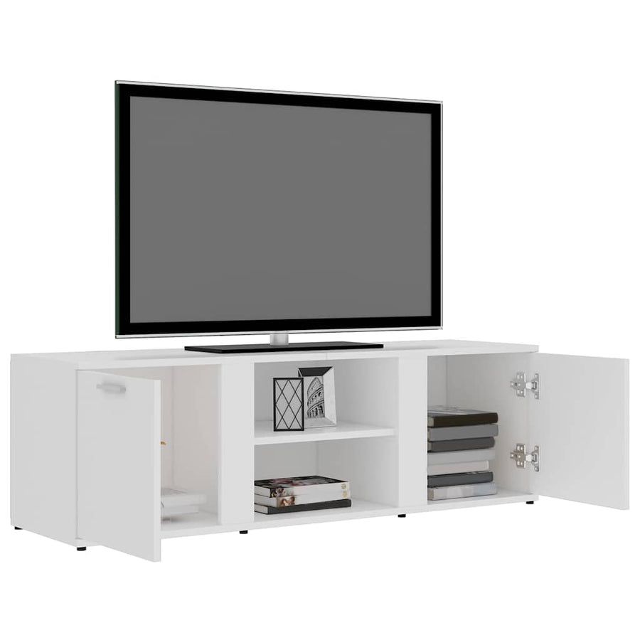 TV Cabinet White 120x34x37 cm Engineered Wood