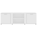 TV Cabinet White 120x34x37 cm Engineered Wood