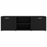 TV Cabinet Black 120x34x37 cm Engineered Wood - Close-Up Angle