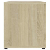TV Cabinet Sonoma Oak 120x34x37 cm Engineered Wood - Low Angle