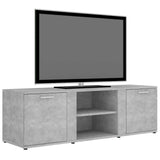 TV Cabinet Concrete Grey 120x34x37 cm Engineered Wood - Side View