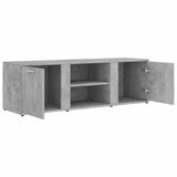 TV Cabinet Concrete Grey 120x34x37 cm Engineered Wood - Rear View