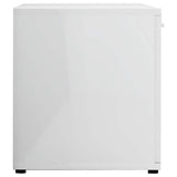 TV Cabinet High Gloss White 120x34x37 cm Engineered Wood - Low Angle