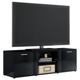 TV Cabinet High Gloss Black 120x34x37 cm Engineered Wood
