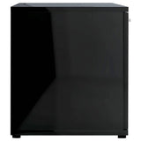 TV Cabinet High Gloss Black 120x34x37 cm Engineered Wood - Low Angle