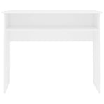 Desk White 90x50x74 cm Engineered Wood