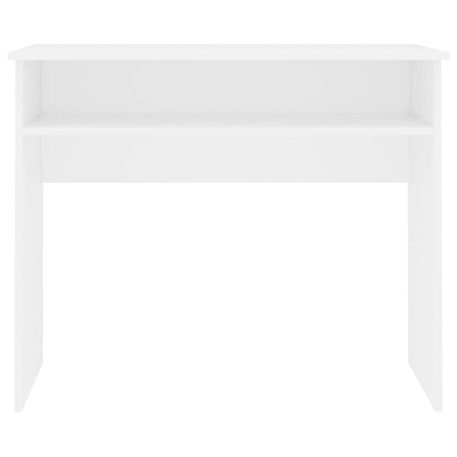 Desk White 90x50x74 cm Engineered Wood