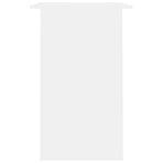 Desk White 90x50x74 cm Engineered Wood