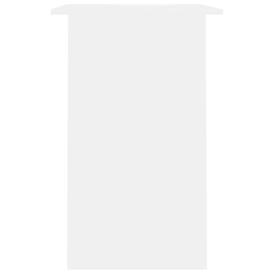 Desk White 90x50x74 cm Engineered Wood