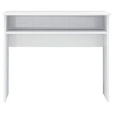 Desk High Gloss White 90x50x74 cm Engineered Wood