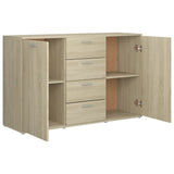 Sideboard Sonoma Oak 120x35.5x75 cm Engineered Wood