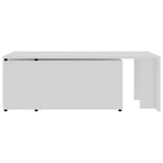 Coffee Table White 150x50x35 cm Engineered Wood