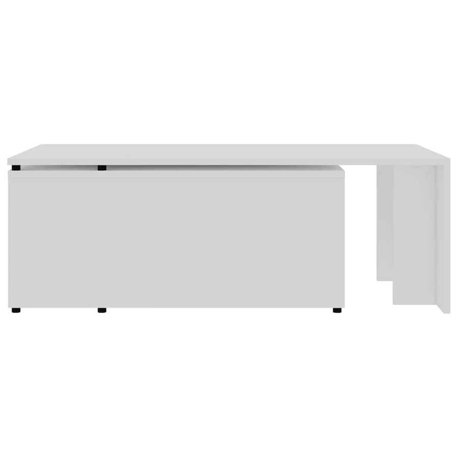 Coffee Table White 150x50x35 cm Engineered Wood