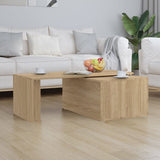 Coffee Table Sonoma Oak 150x50x35 cm Engineered Wood - Side View