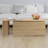 Coffee Table Sonoma Oak 150x50x35 cm Engineered Wood - Top-Down View