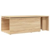 Coffee Table Sonoma Oak 150x50x35 cm Engineered Wood - Low Angle