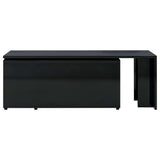 Coffee Table High Gloss Black 150x50x35 cm Engineered Wood