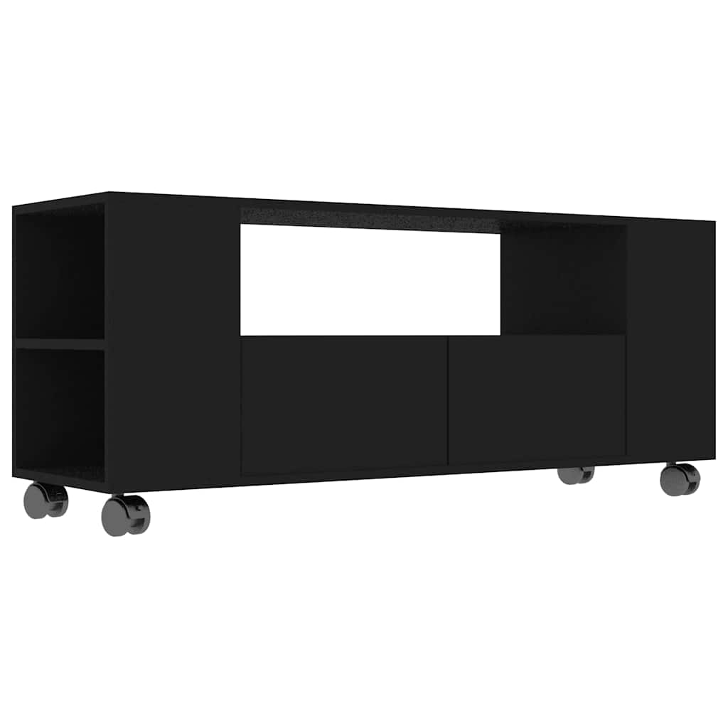 TV Cabinet Black 120x35x48 cm Engineered Wood