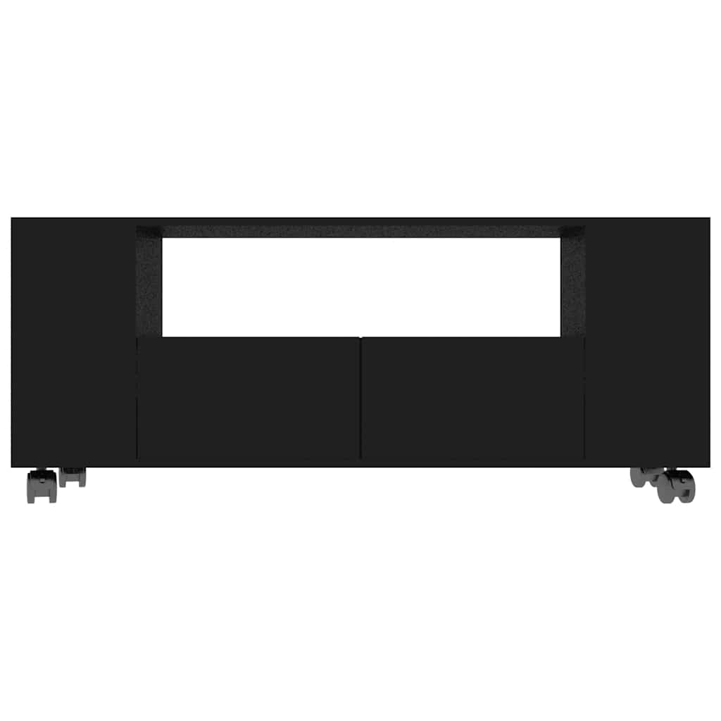 TV Cabinet Black 120x35x48 cm Engineered Wood