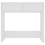 Desk White 80x40x75 cm Engineered Wood