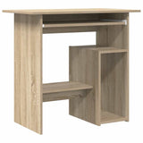 Desk Sonoma Oak 80x45x74 cm Engineered Wood - Front View