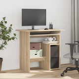 Desk Sonoma Oak 80x45x74 cm Engineered Wood - Side View