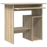 Desk Sonoma Oak 80x45x74 cm Engineered Wood - Close-Up Angle