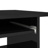 Desk High Gloss Black 80x45x74 cm Engineered Wood