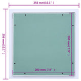 Access Panel with Aluminium Frame and Plasterboard 200x200 mm