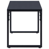 Garden Bench 120.5 cm PS Board Black - Side View